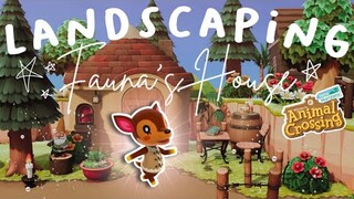 LANDSCAPING VILLAGER HOMES: SPEED BUILD PT 9// ANIMAL CROSSING NEW HORIZONS