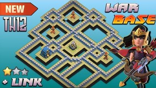 NEW TH12 WAR BASE + REPLAY PROOF | ANTI ZAP WITCHES | DRAGBATS | HYBRID | LINK | CLASH OF CLANS