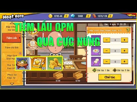 One Punch Man The Strongest: Review Sự Kiện Tiệm Lẩu - Quà 20-11 Cực Kỳ Chất Lượng