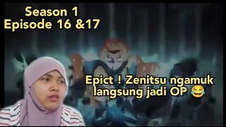 Kimetsu No Yaiba Season 1 Episode 16 & 17 REACTION INDONESIA