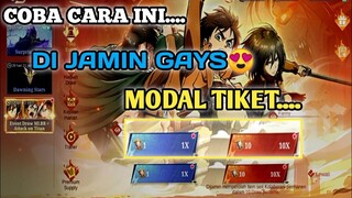 MLBB X AOT 2024 TRIK CARA DAPAT ITEM SERI MENGGUNAKAN TIKET TOKEN EVENT ATACK ON TITANS