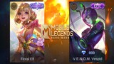 ANGELA Floral Elf VS Venom Skin Comparison | Mobile Legends