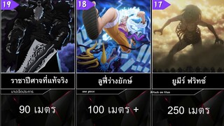 จัดอันดับ - ตัวละครขนาดใหญ่ที่สุด | อนิเมะ