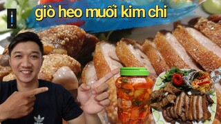 Bí quyết gia truyền chiên Giò Heo Muối giòn ngon tuyệt đỉnh, cách làm kim chi ăn kèm | Anh Lee BTR