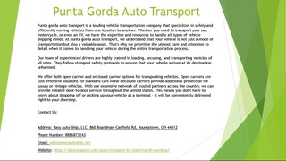Punta Gorda Auto Transport