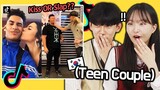 Korean Teenage Couple Reacts to 'KISS OR SLAP' on TikTok