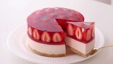 No-Bake Strawberry Cheesecake＊Eggless & Without oven by HidaMari Cooking