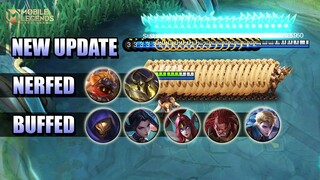 NEW UPDATE - NERFED ROAM ITEMS, NEW CLAUDE VOICE, BUFFED ALDOUS - PATCH 1.5.26 MLBB