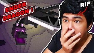 NILABANAN KO YUNG ENDER DRAGON NG HINDI AKO HANDA | Filipino Minecraft Tagalog Episode 10 (Survival)