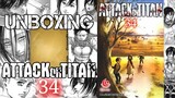 UNBOXING KOMIK ATTACK on TITAN Volume 34 asmr