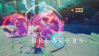 [4K] Đoạn giới thiệu trận chiến của game nhập vai nhân vật hoạt hình "Breakers", có sẵn trên nền tản