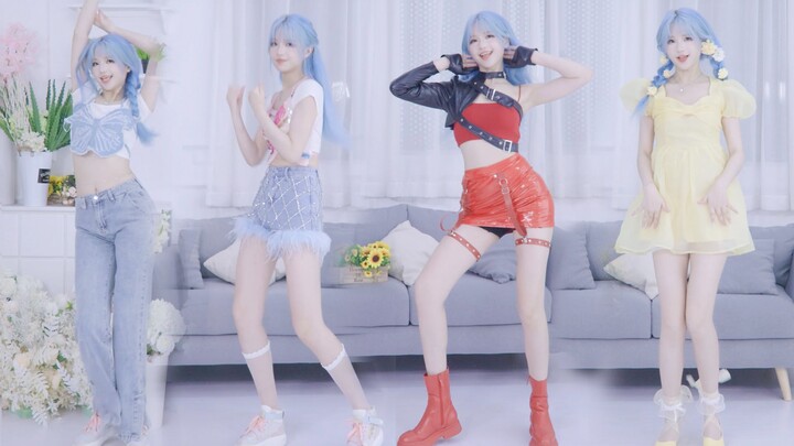 Come and see the super energetic blue-haired "quadruplets" happy summer POP!