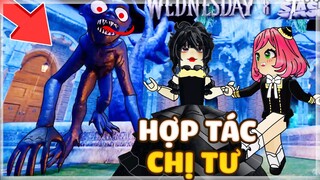 ROBLOX Mình Kết Bạn Với Chị Tư Wednesday Để Bảo Vệ Trường NEVERMORE Thoát Khỏi Quái Vật Kinh Hoàng