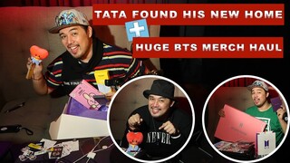 TATA FOUND HIS NEW HOME + HUGE BTS MERCH HAUL!