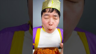 Cheese Tteokbokki, cheese burger, fried chicken, fried food🍔 Mukbang Asmr  #shrots