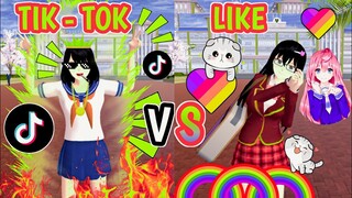 PERBEDAAN ANAK TIK - TOK VS LIKE - DRAMA SAKURA PART 12 - KUMPULAN LIKE SAKURA SCHOOL SIMULATOR