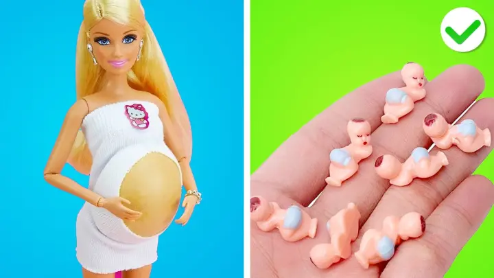 Pregnant Barbie VS Squid Game Doll | Rich vs Broke Hacks & Gadgets for Pregnancy by Gotcha! Hacks