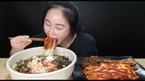 요리먹방:) 직접 만든 잔치국수 실비김치 실비파김치 먹방 Korean Food Banquet Noodles Spicy Kimchi mukbang