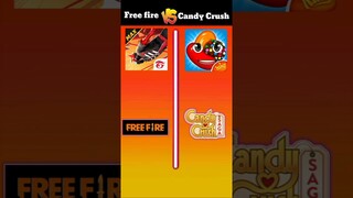 Free fire vs Candy crush ❓#trending