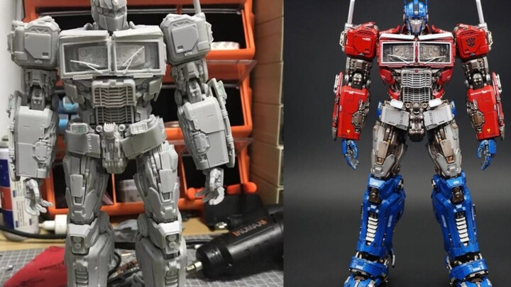 Nako Make Optimus Prime CR-05 Lazy Repaint Work [Electric Motor in the Abdomen] [Gear Joints in the 