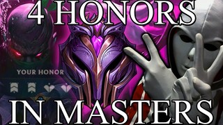 Getting 4 Honors as Pyke in Master Tier