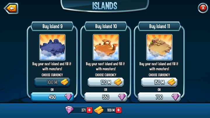 Monsters Legends Buy Island 9