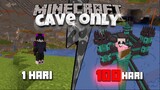 100 Hari Di Minecraft 1.17 Tapi Cave Only!! Membangun Istana Yang Megah!!