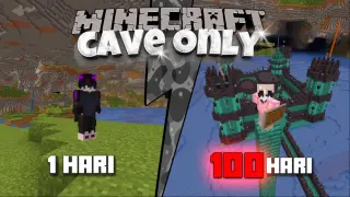 100 Hari Di Minecraft 1.17 Tapi Cave Only!! Membangun Istana Yang Megah!!