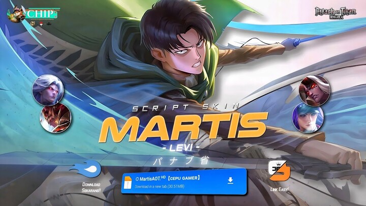 Script Skin Martis Levi Attack On Titan No Password | Full Effect Voice Update | Patch Terbaru