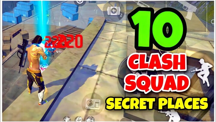 Top 10 Hidden Places For Clash Squad Ranked In Free Fire (Part 02) | Cs Ranked Tips and Tricks