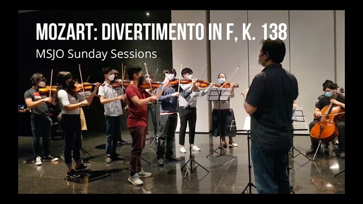 Mozart Divertimento in F, K 138, Allegro (Rehearsal) Manila Symphony Junior Orchestra