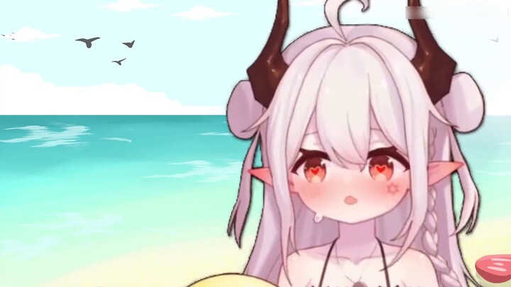 A loli suddenly appeared on the beach and cursed people, how long can you hold on? [Special Edition 