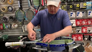 HOW TO STRING PRINCE SPEED PORT O3 TENNIS RACKET