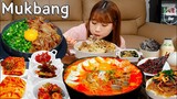 🍱차돌'솥밥'정식+해물순두부찌개🍲 한식집밥 땡길땐 시장털어서 솥밥만들기😋 KOREAN HOME MEAL MUKBANG ASMR EATINGSHOW REALSOUND 요리 먹방