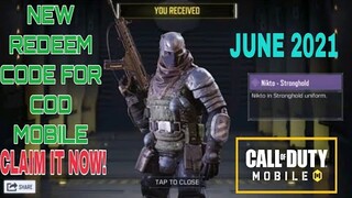 *June 2021* Call Of Duty Mobile New Redeem Code | Cod Mobile Redeem Code Garena