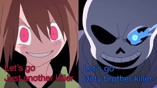 Undertale animation-sans vs chara