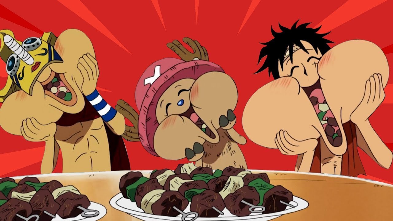 One Piece Eating Moments For 13 Minutes Bilibili