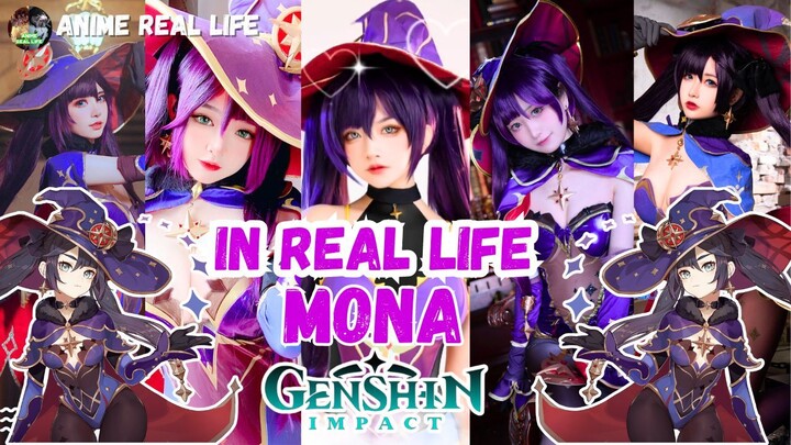 MONA IN REAL LIFE PART 1, cosplay mona, anime in real life, cosplay video, cosplay anime, genshin
