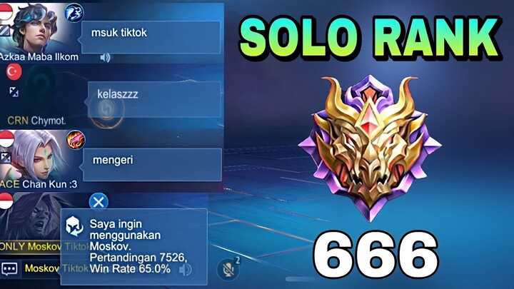 KETIKA MOSKOV TIKTOK SOLO RANK DI MHYTICAL GLORY