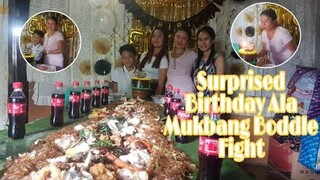 Surprised Birthday Ala Mukbang Boddle Fight|Wondermom27