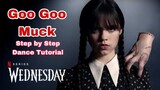 Goo Goo Muck | Wednesday Addams Dance Tutorial (mirrored + step by step explanation)