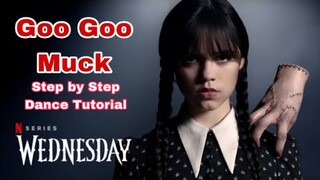 Goo Goo Muck | Wednesday Addams Dance Tutorial (mirrored + step by step explanation)