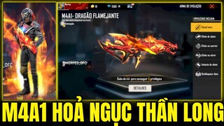 OB32 Skin Súng Nâng Cấp Mới M4A1 Hỏa Ngục Thần Long - M4A1 Rồng Lửa Skin Nâng Cấp Mới | Free Fire