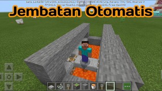 Cara membuat jembatan otomatis di minecraft