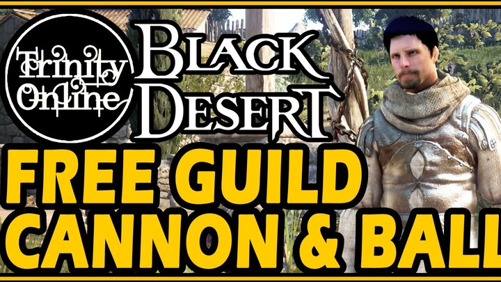 Black Desert FREE GUILD CANNON AND BALLS Beginners New & return players bdo guide Trinity Online