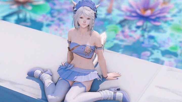 【FF14/GMV】黑鼻头猫猫的夏日限定幻化(❁´ω`❁)