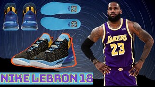 NIKE LEBRON 18 | Black, University Gold, Coast and Concord