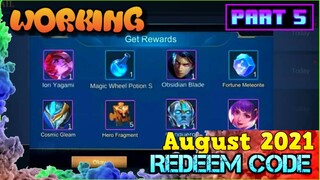 NEW REDEEM CODES (100% WORKING) MOBILE LEGENDS | REDEEM CODES REVEAL  | ML REDEEM CODES #akdyrroth