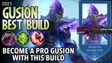 Gusion Best Build for 2021 | Top 1 Global Gusion Build | Gusion Gameplay - Mobile Legends: Bang Bang