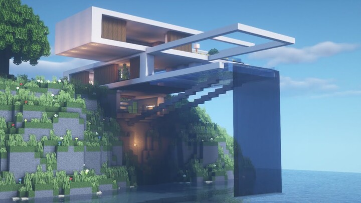 【Minecraft】 Modern House Tutorialㅣ Modern City #19